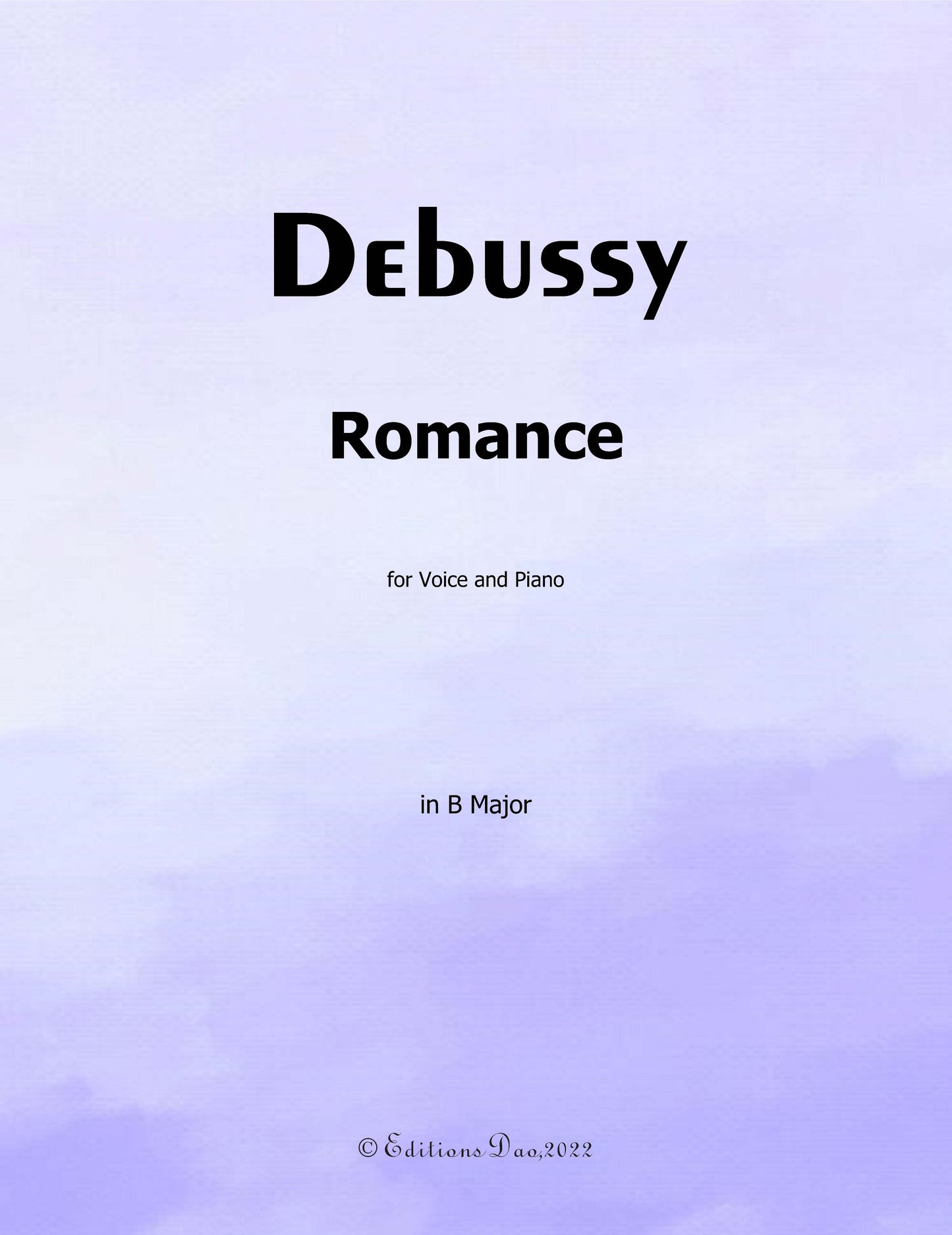 Romance, by Debussy