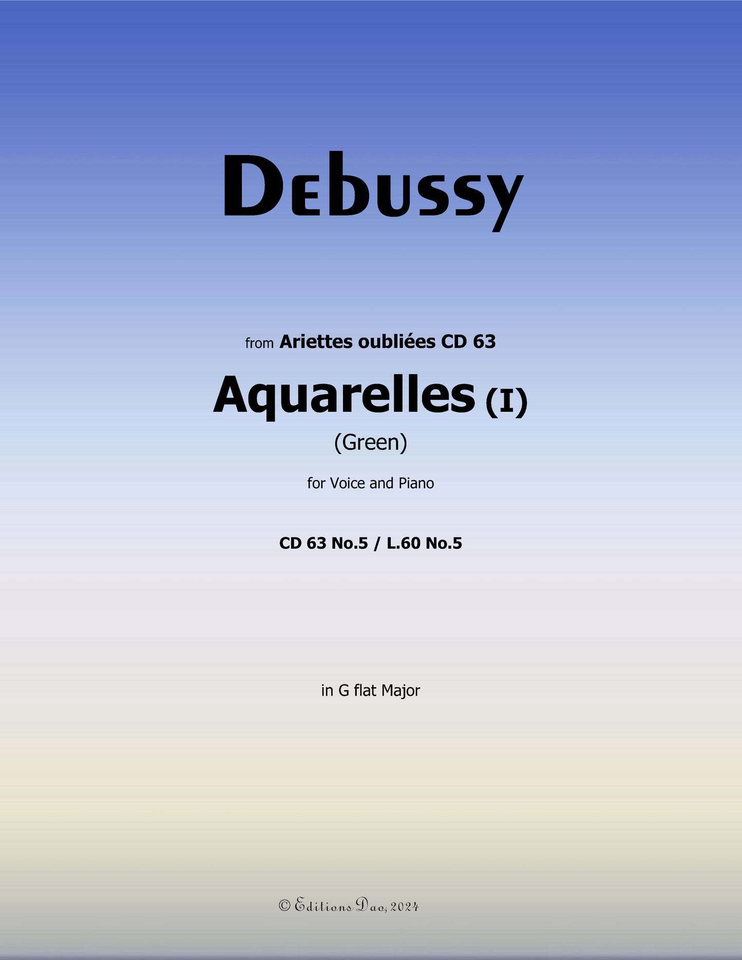 Green, by Debussy