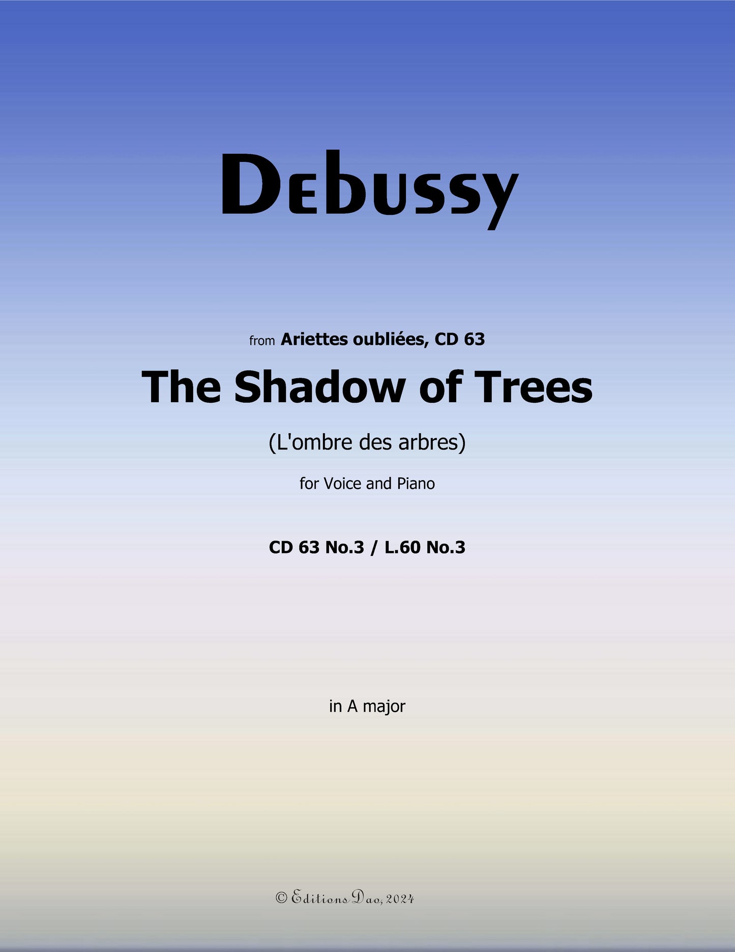 The Shadow of Trees, by Debussy