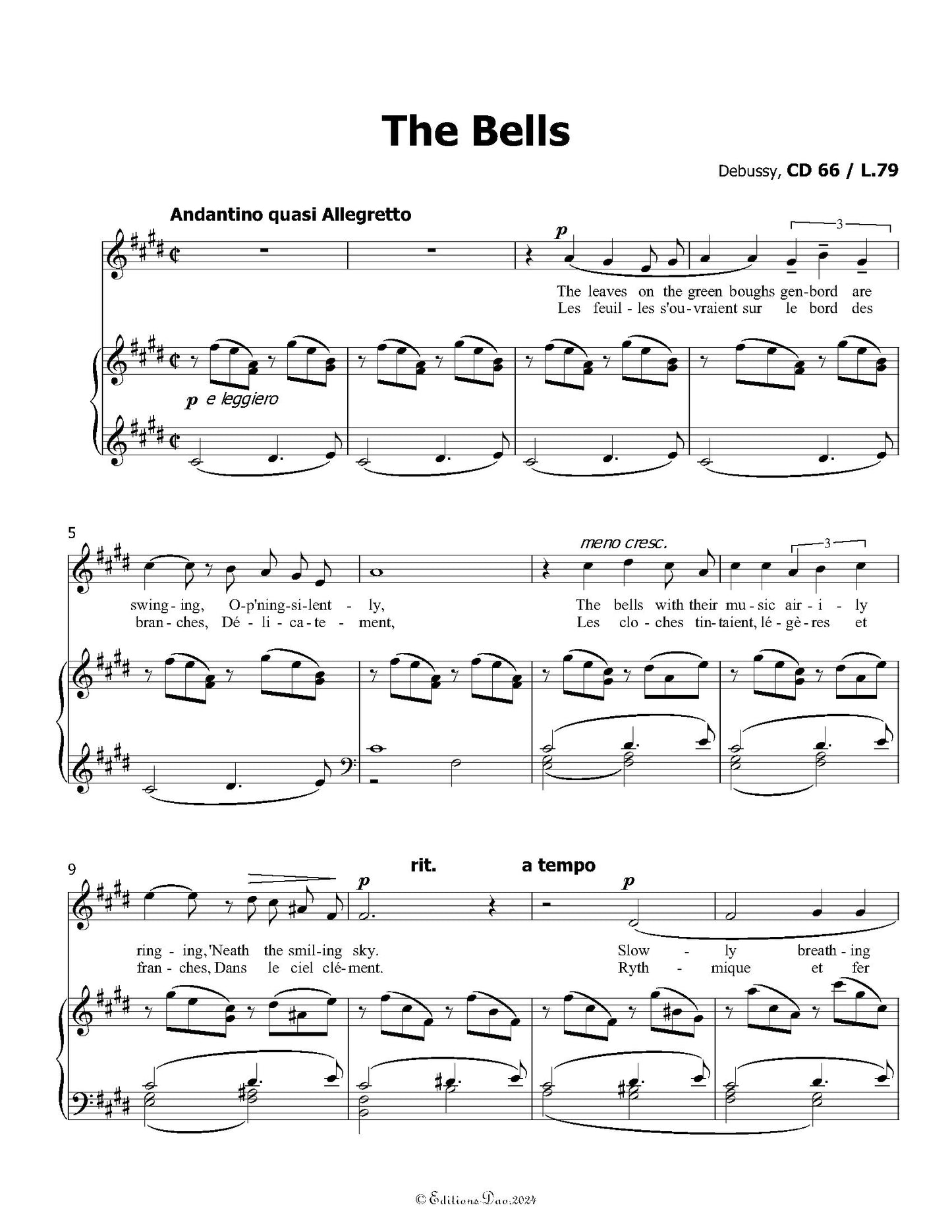 The Bells, by Debussy