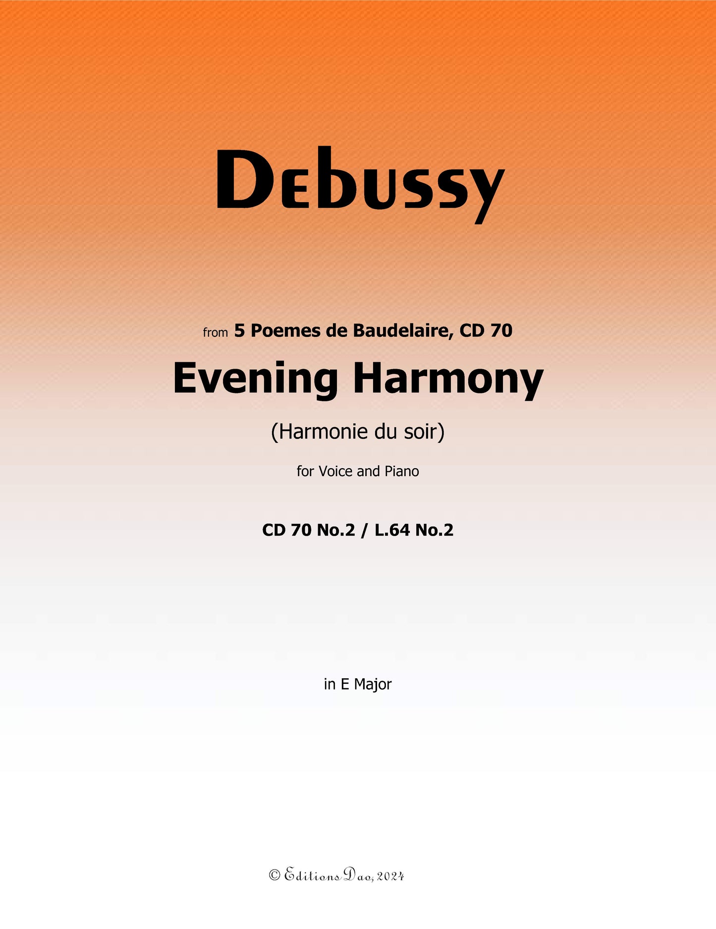 Evening Harmony, by Debussy