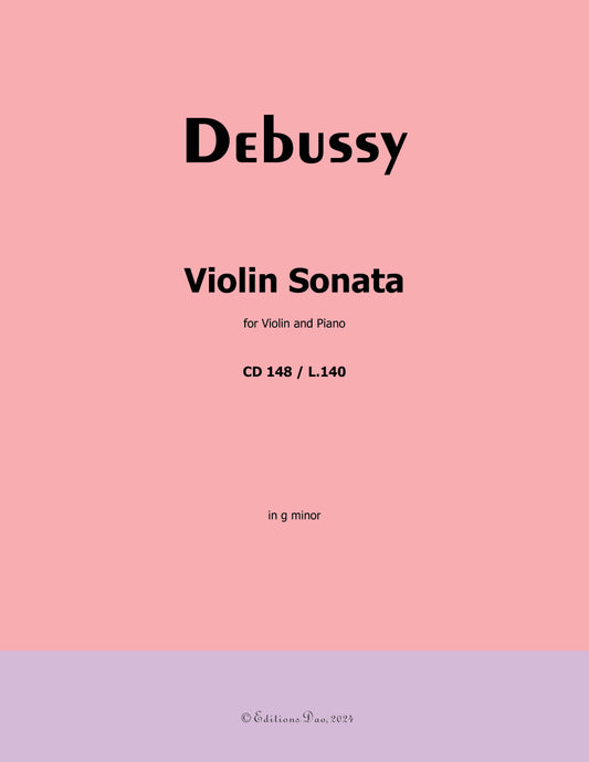 Violin Sonata,by Debussy