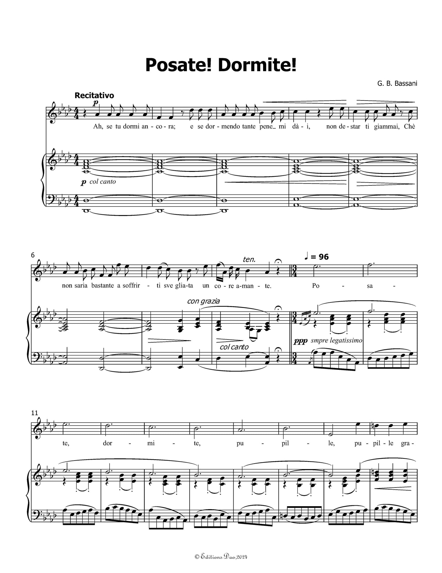 Posate!Dormite!, by G. B. Bassani