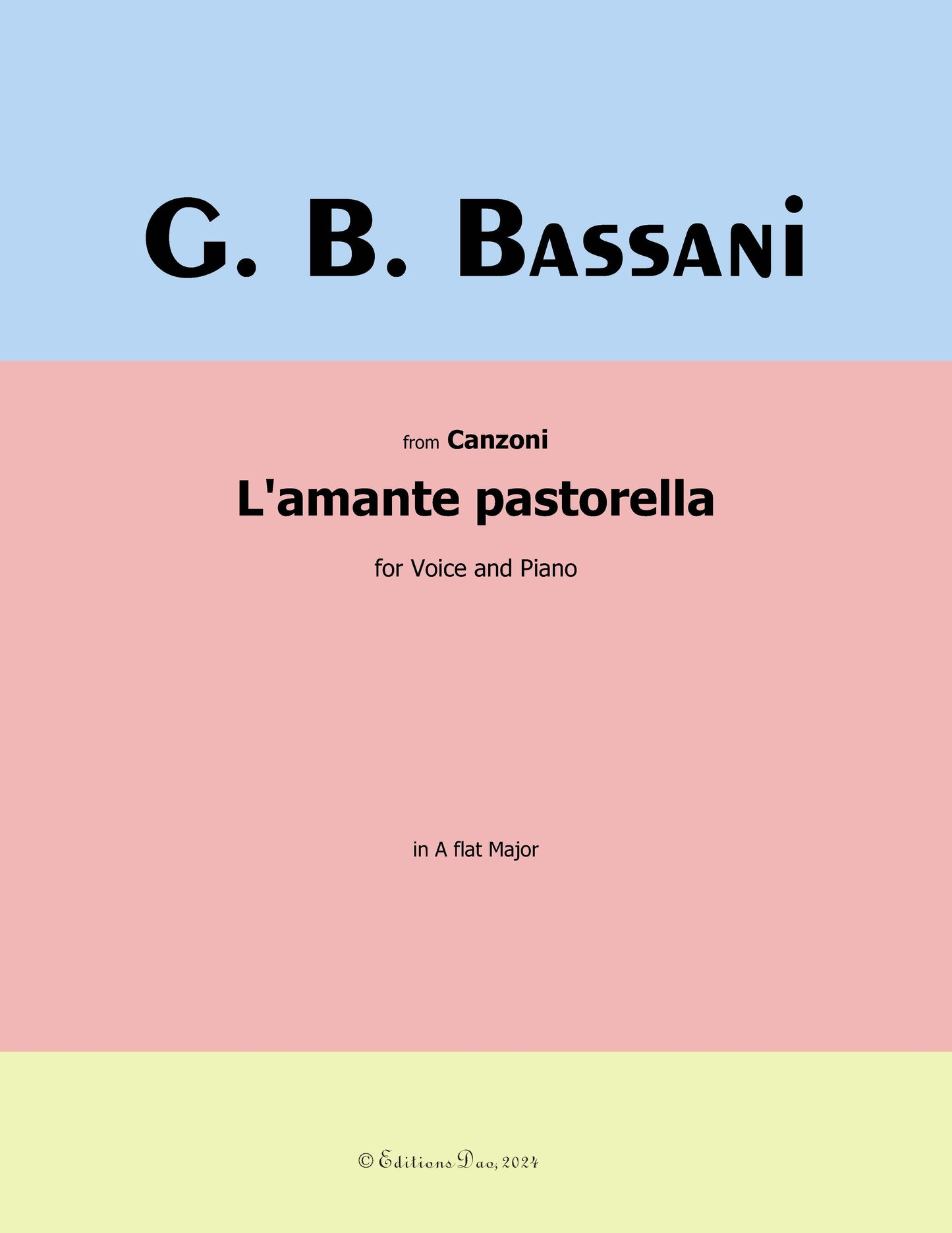 L'amante pastorella, by G. B. Bassani