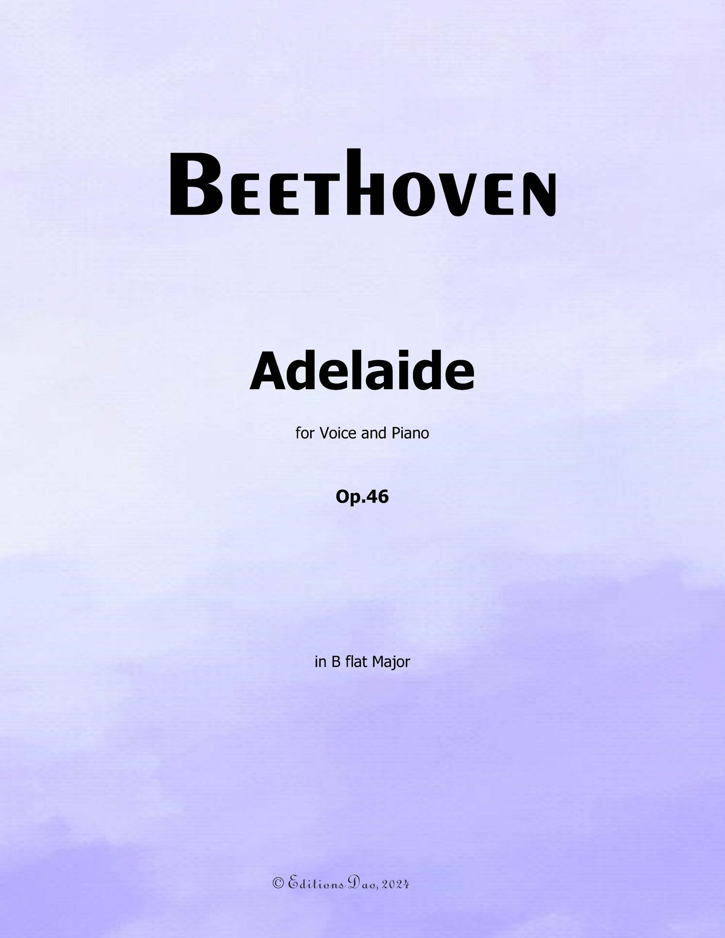 Adelaide by Beethoven 