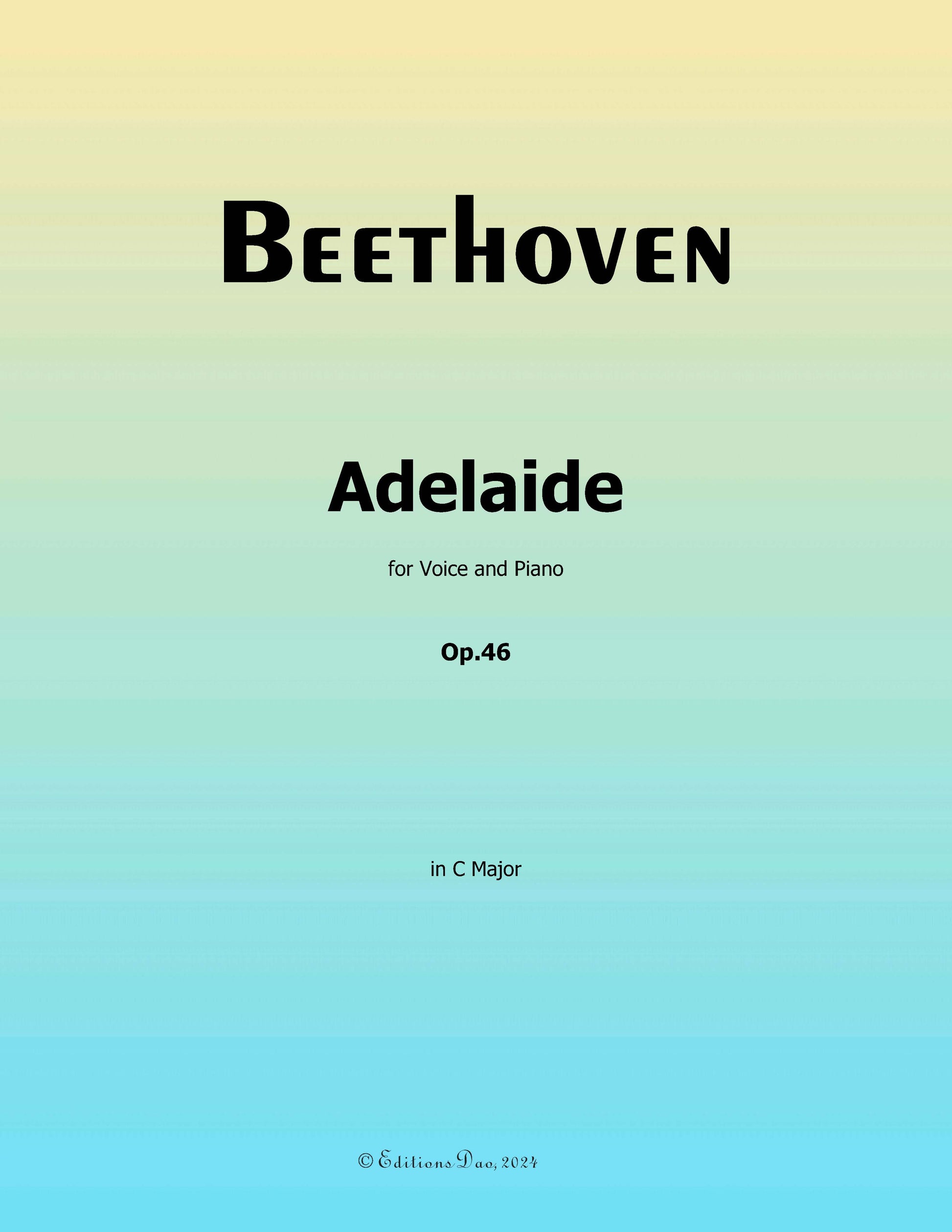 Adelaide by Beethoven 