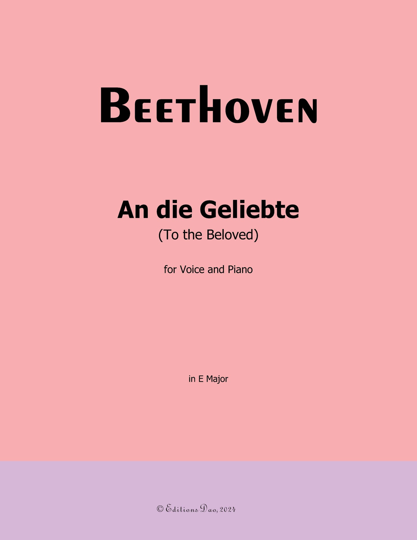 An die Geliebte by Beethoven