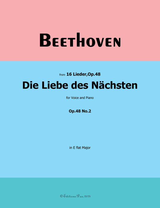 Die Liebe des Nachsten, by Beethoven