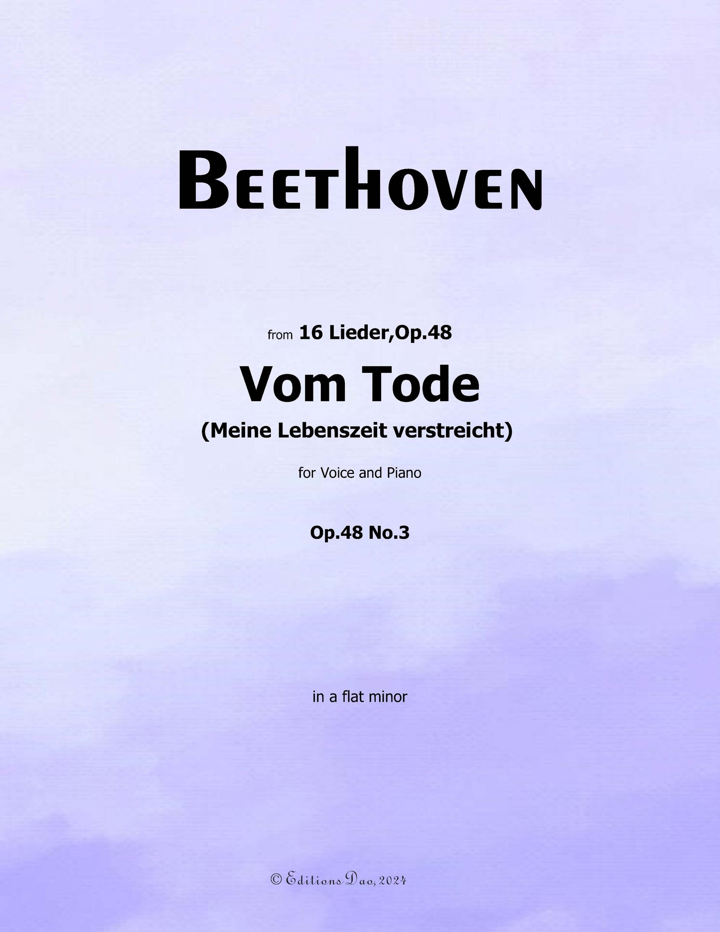 Vom Tode, by Beethoven