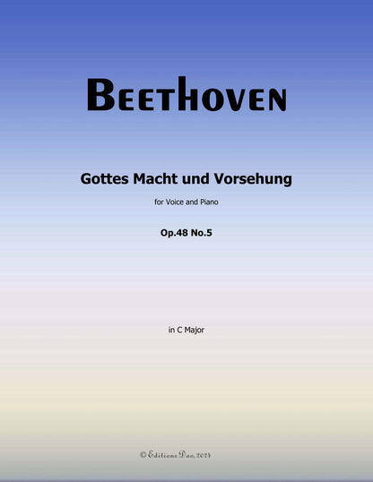 Gottes Macht und Vorsehung, by Beethoven