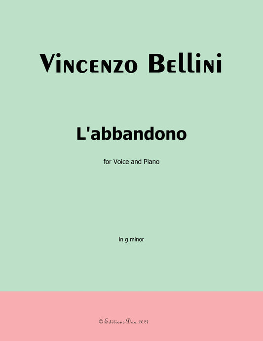 L'abbandono, by V. Bellini