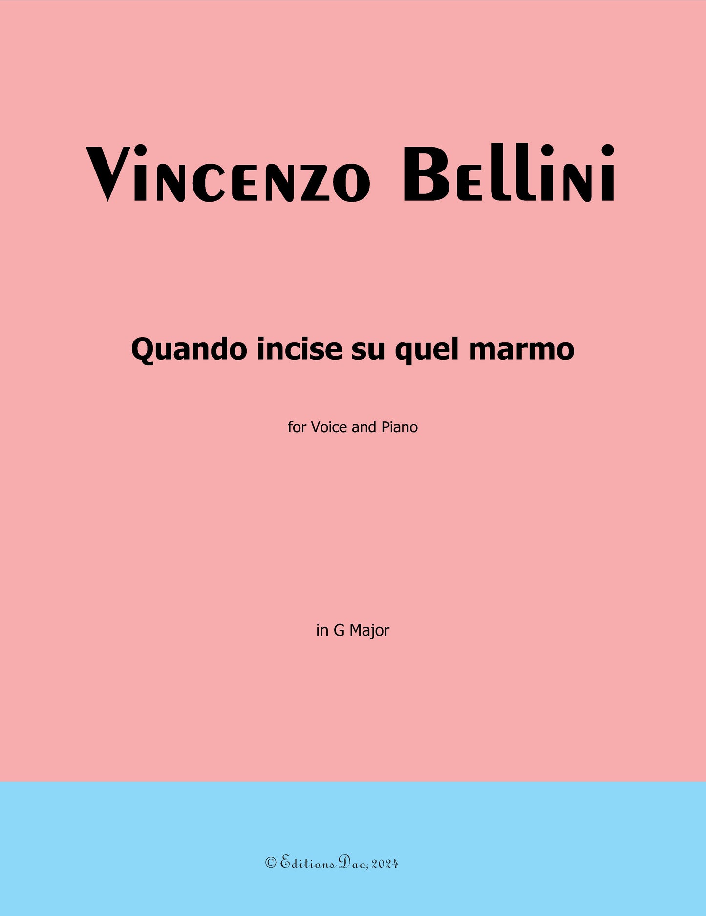 Quando incise su quel marmo, by V. Bellini