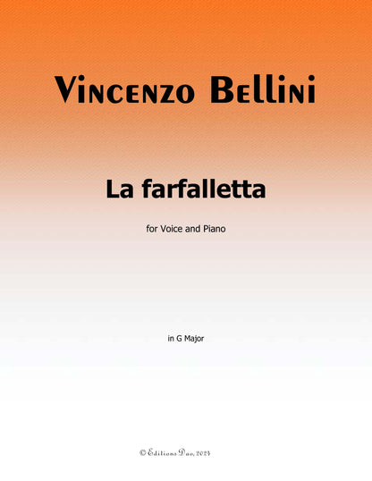 La farfalletta, by V. Bellini