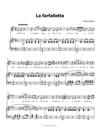 La farfalletta, by V. Bellini