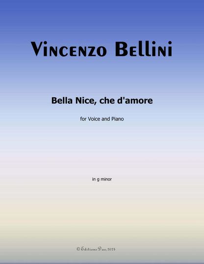 Bella Nice,che d'amore, by V. Bellini