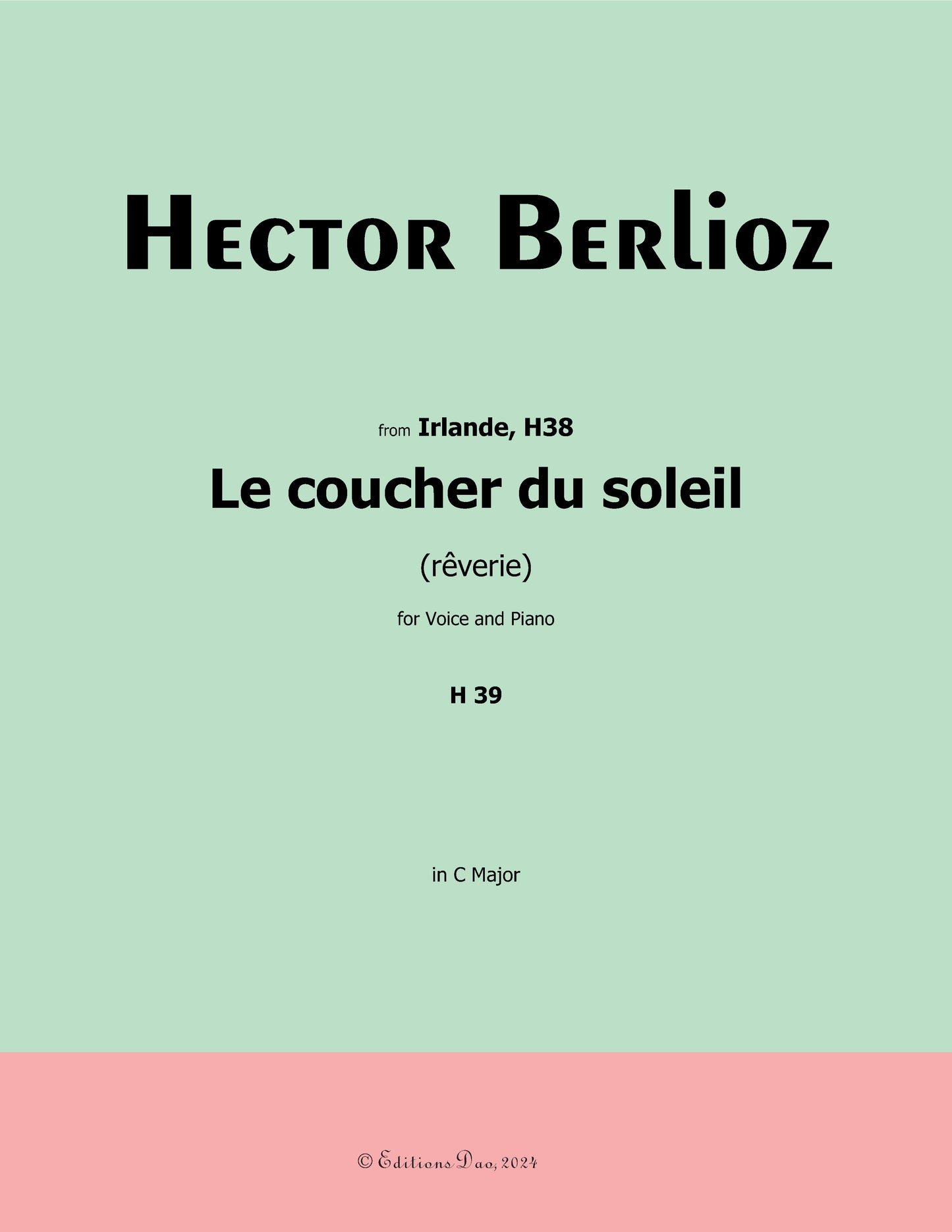 Le coucher du soleil, by Berlioz