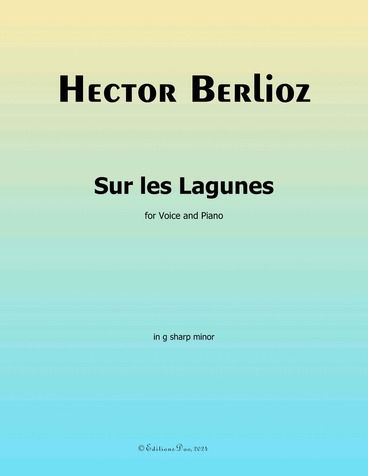 Sur les Lagunes,by Berlioz