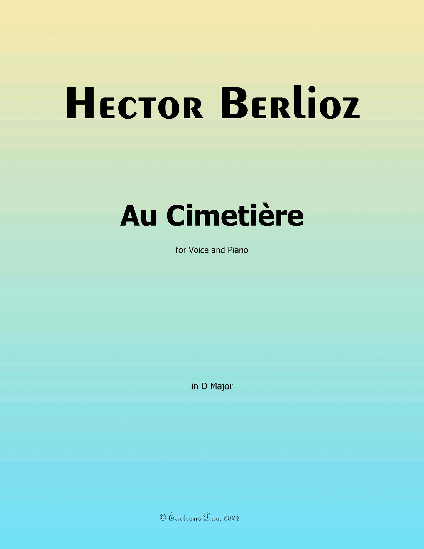 Au Cimetiere, by Berlioz