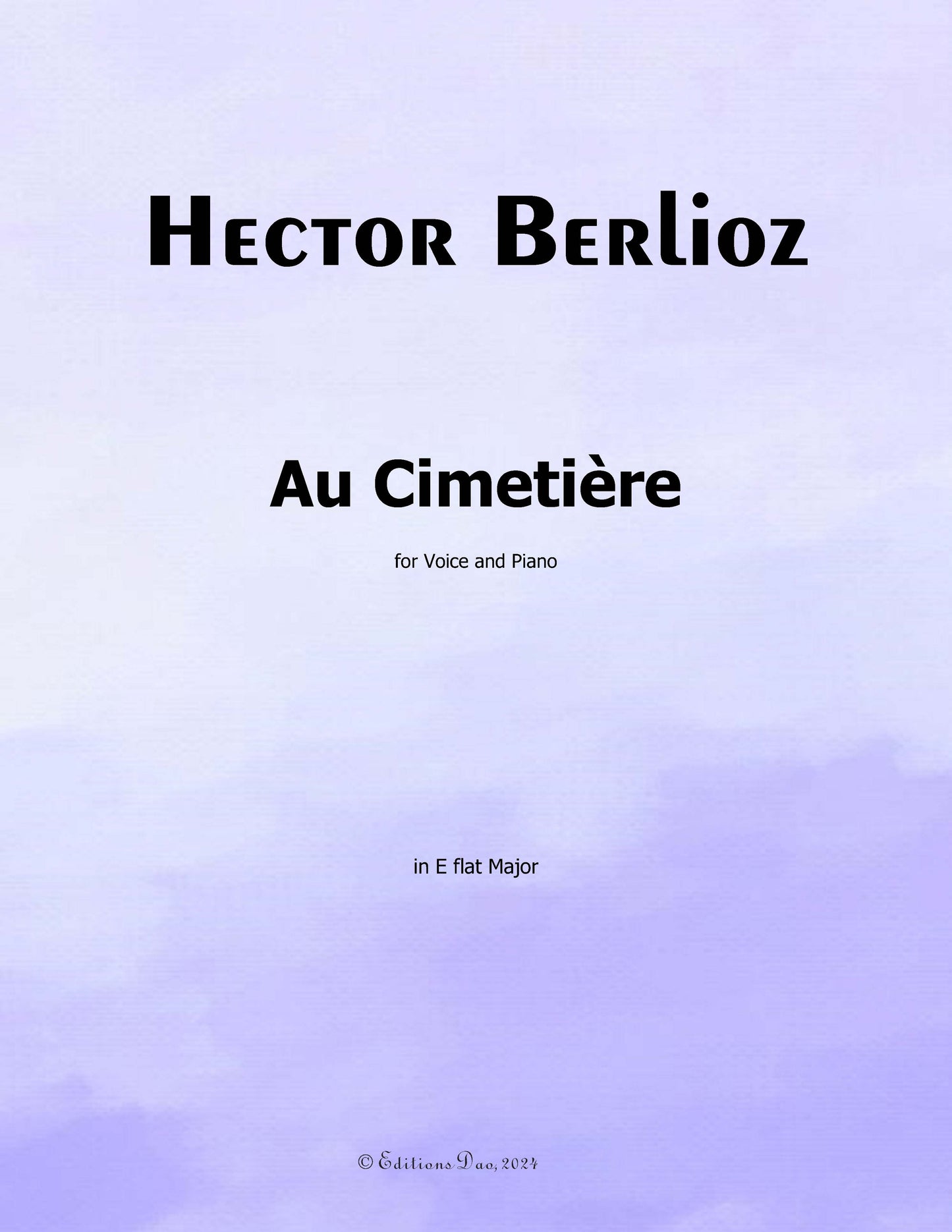 Au Cimetiere, by Berlioz