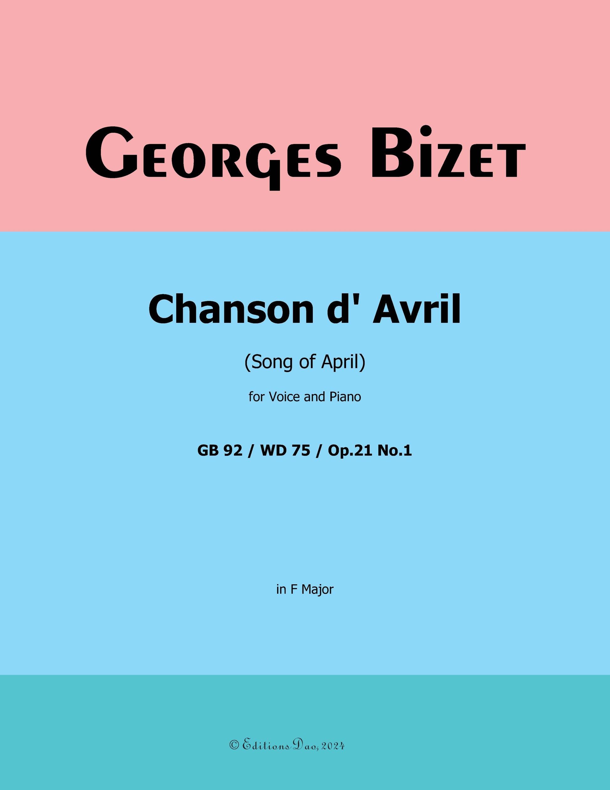 Chanson d'Avril by Bizet