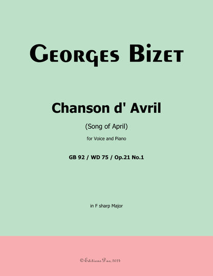 Chanson d'Avril by Bizet