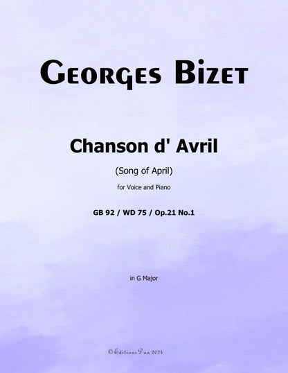 Chanson d'Avril by Bizet