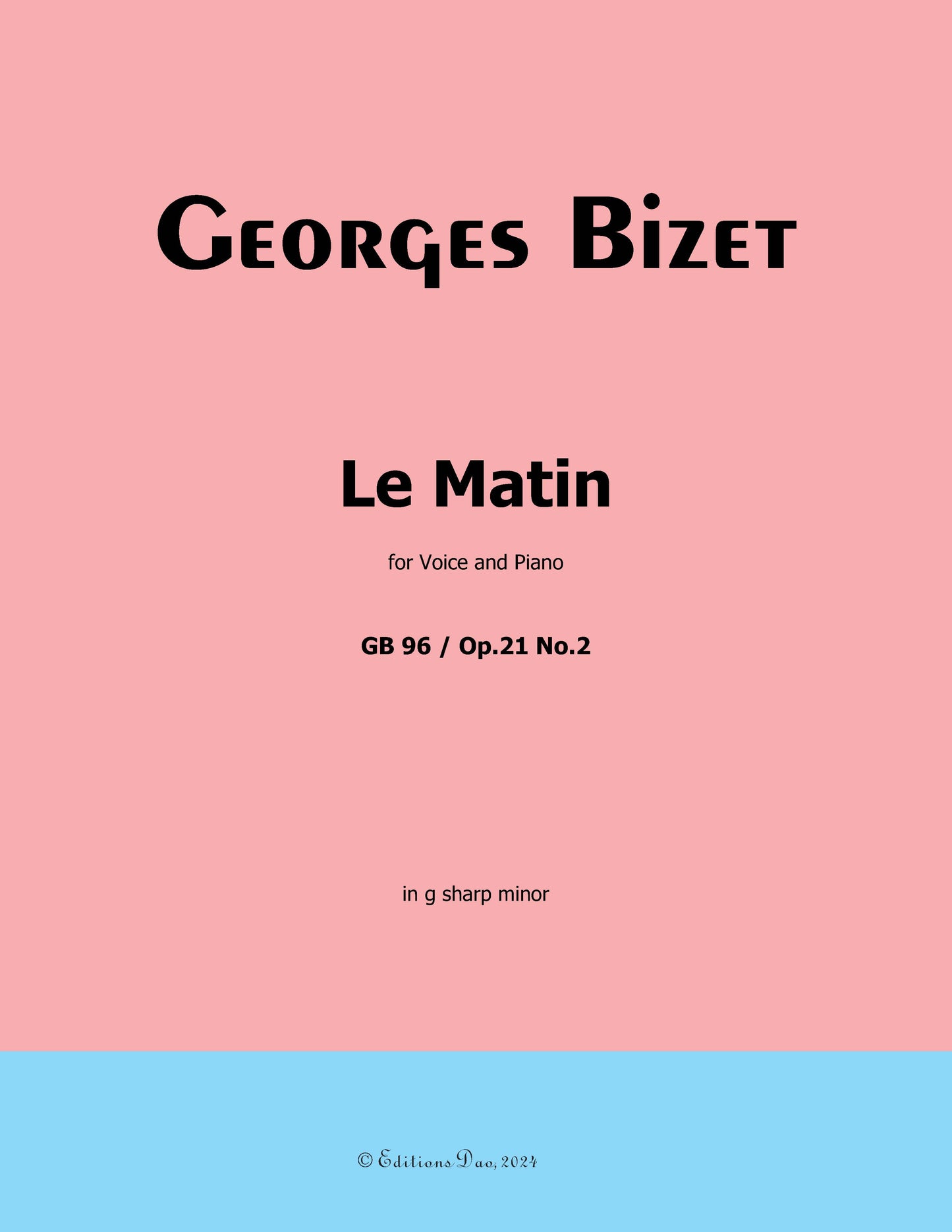 Le Matin, by Bizet