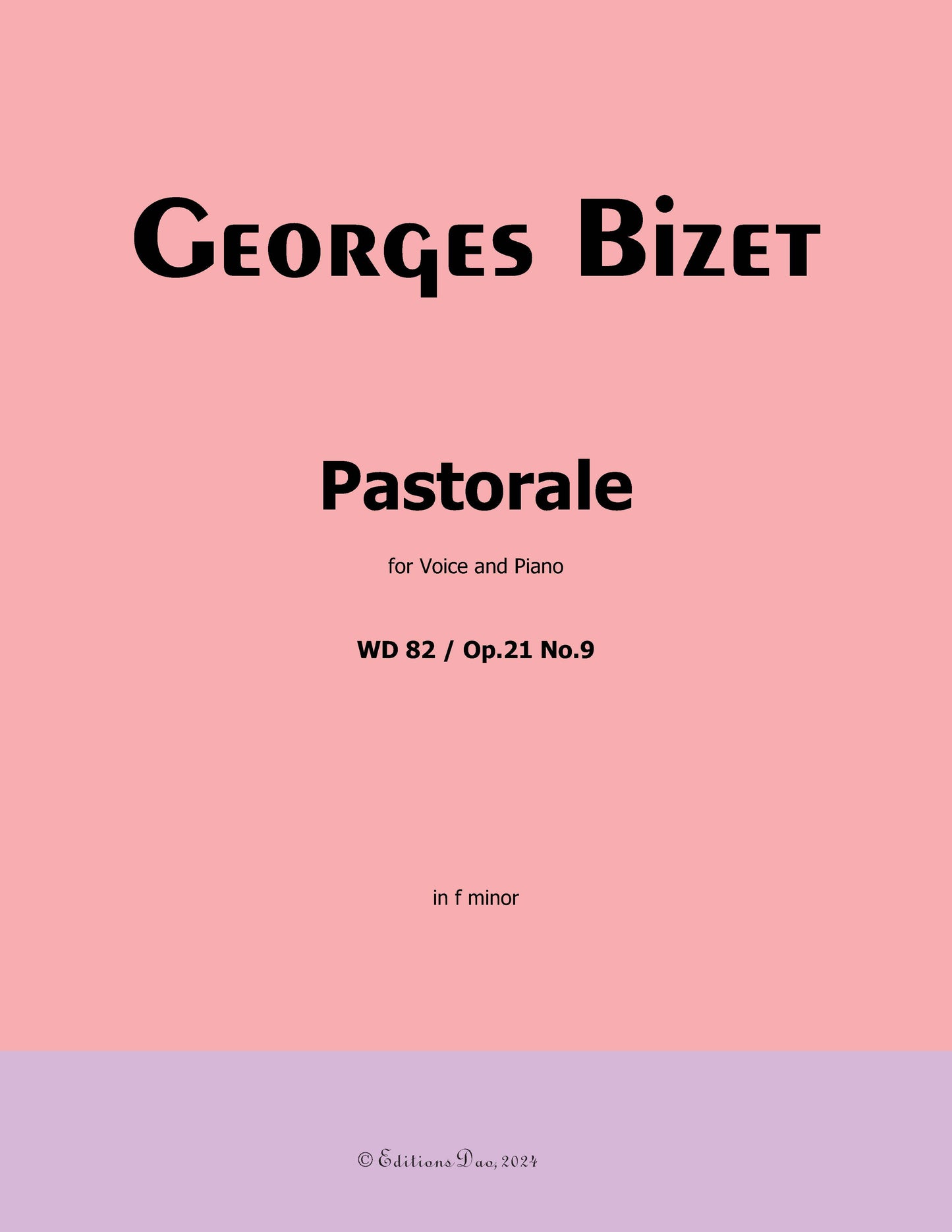 Pastorale, by Bizet