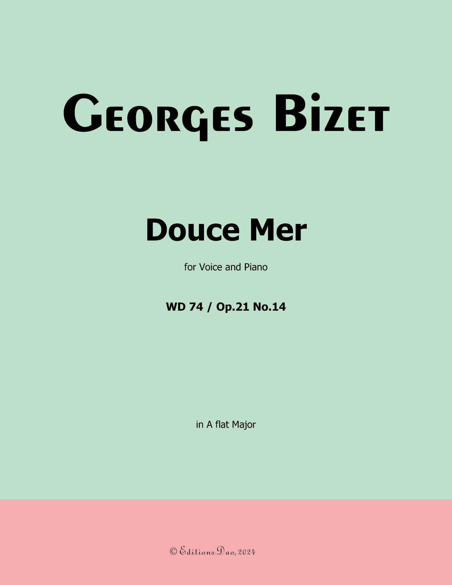 Douce Mer, by Bizet