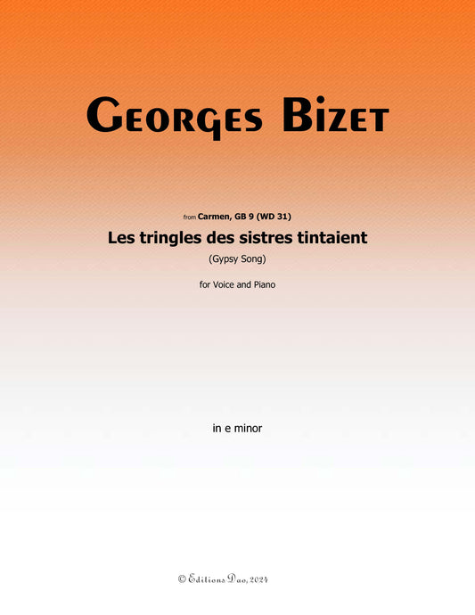 Les tringles des sistres tintaient,by Bizet