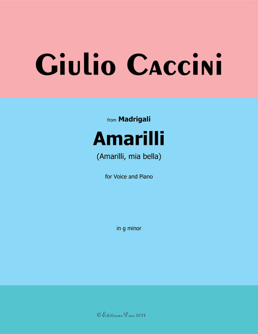 Amarilli by G. Caccini 