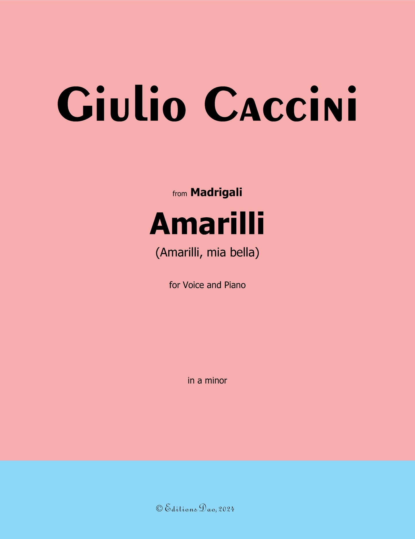 Amarilli by G. Caccini 