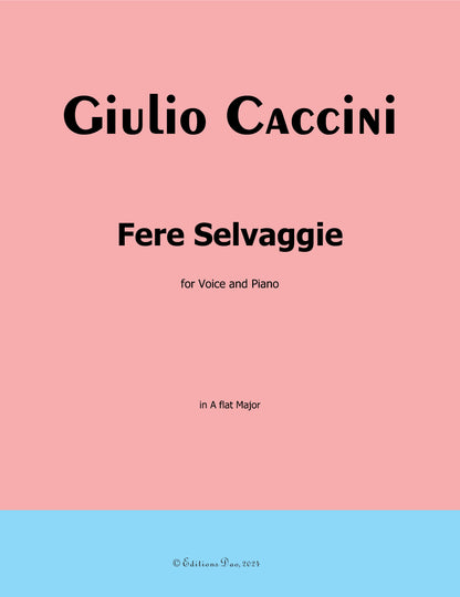 Fere Selvaggie, by G. Caccini