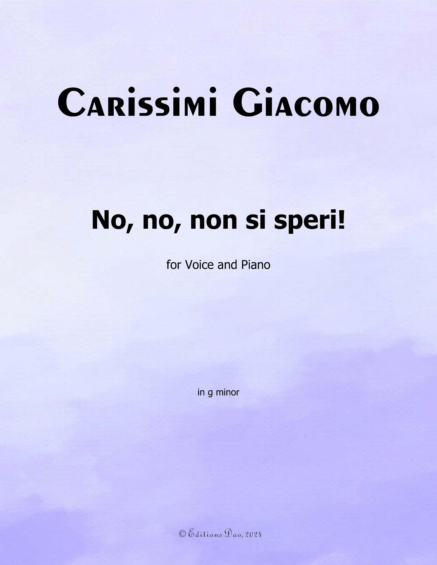 No,no,non si speri,by Carissimi