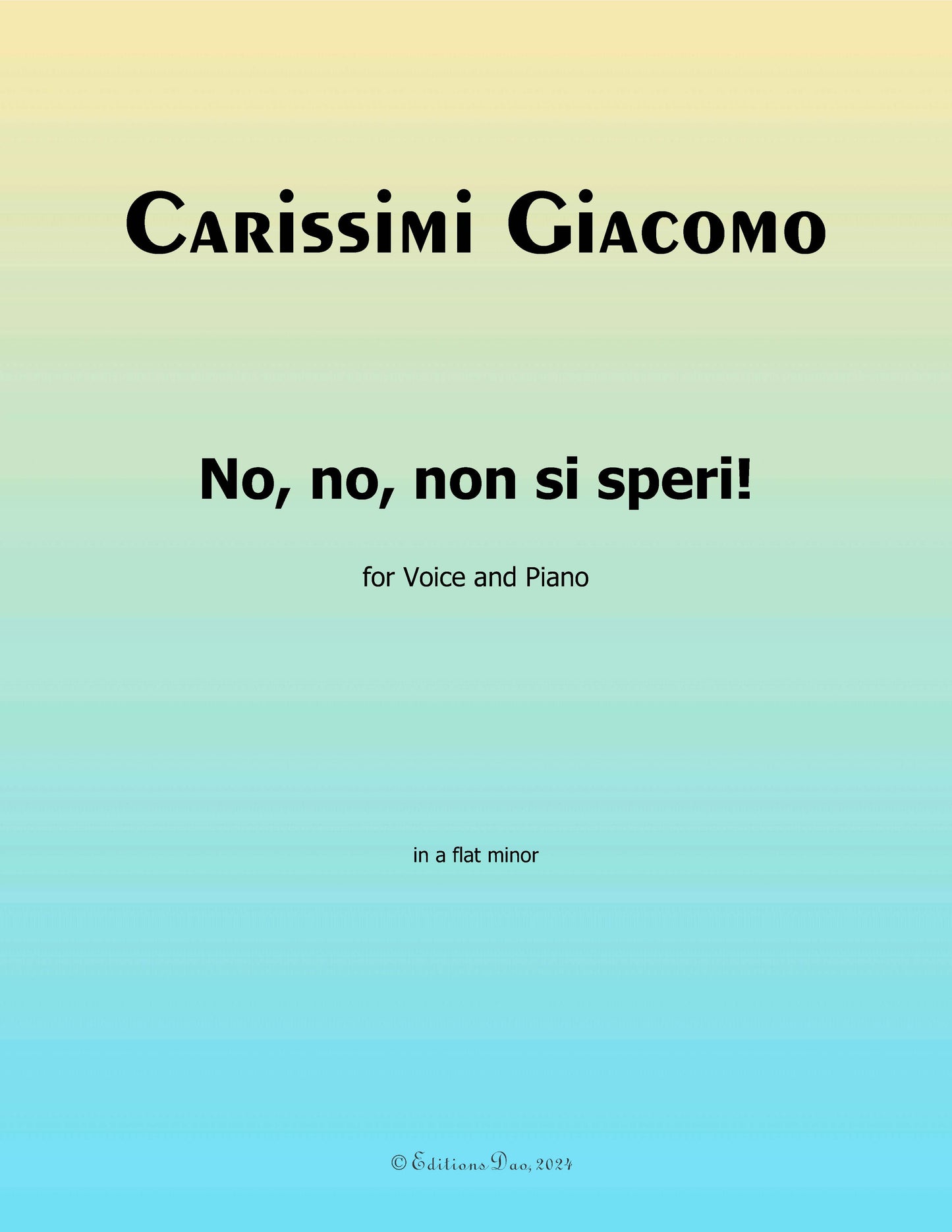 No,no,non si speri,by Carissimi