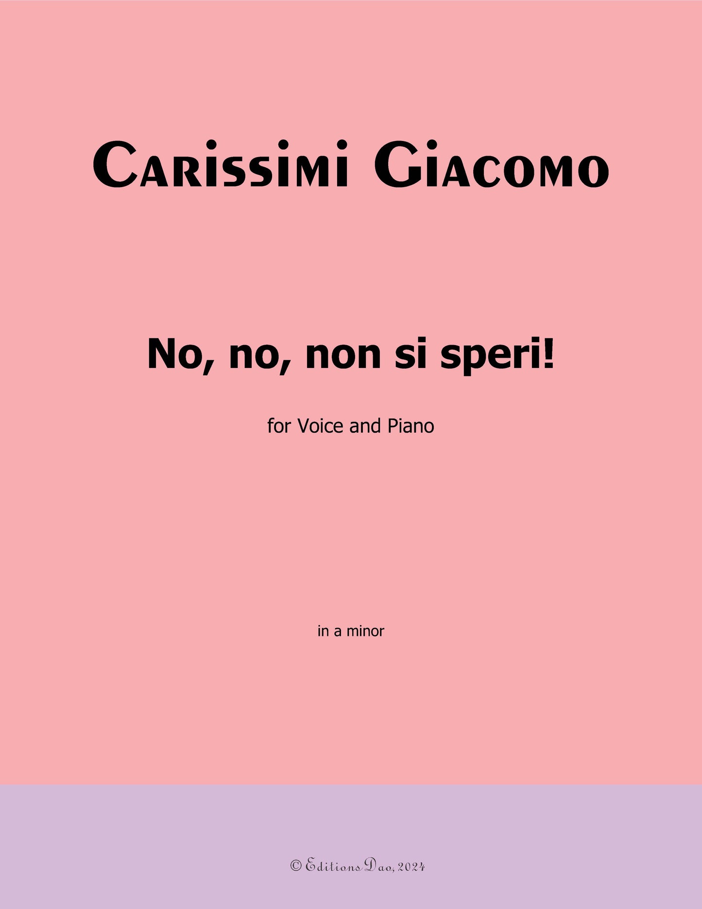 No,no,non si speri,by Carissimi