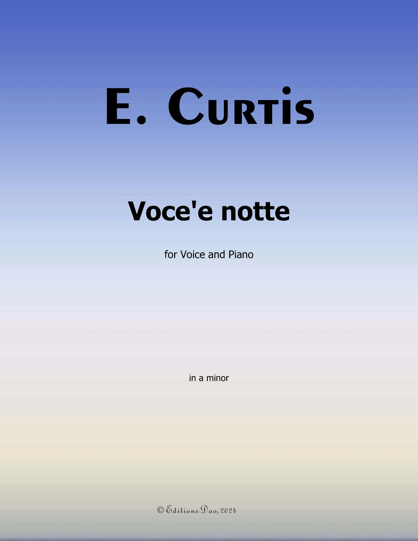 Vocee notte, by De Curtis