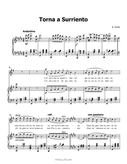 Torna a Surriento, by De Curtis