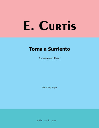 Torna a Surriento, by De Curtis