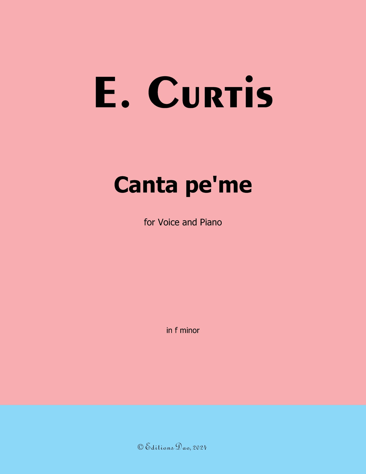 Canta pe me, by De Curtis