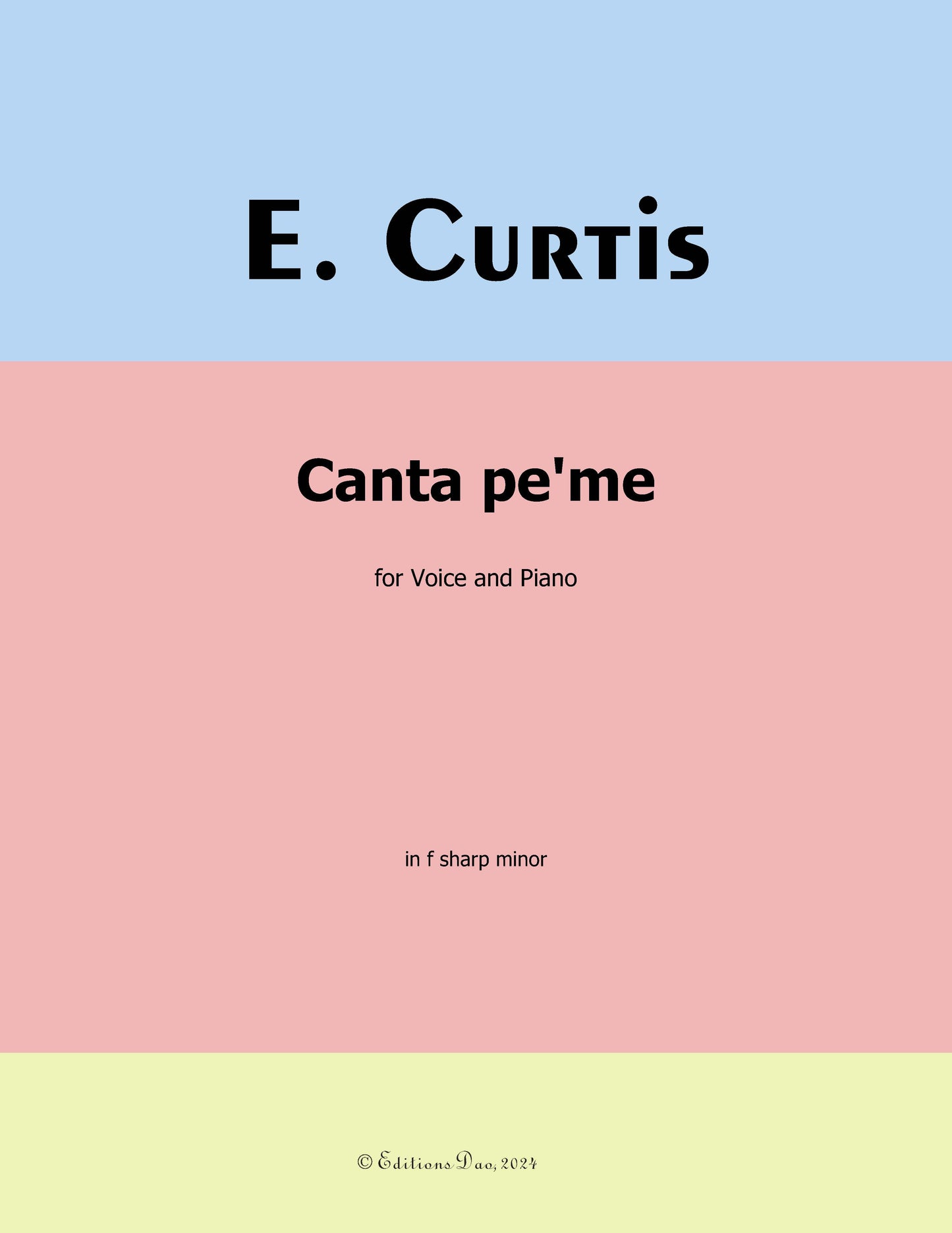 Canta pe me, by De Curtis