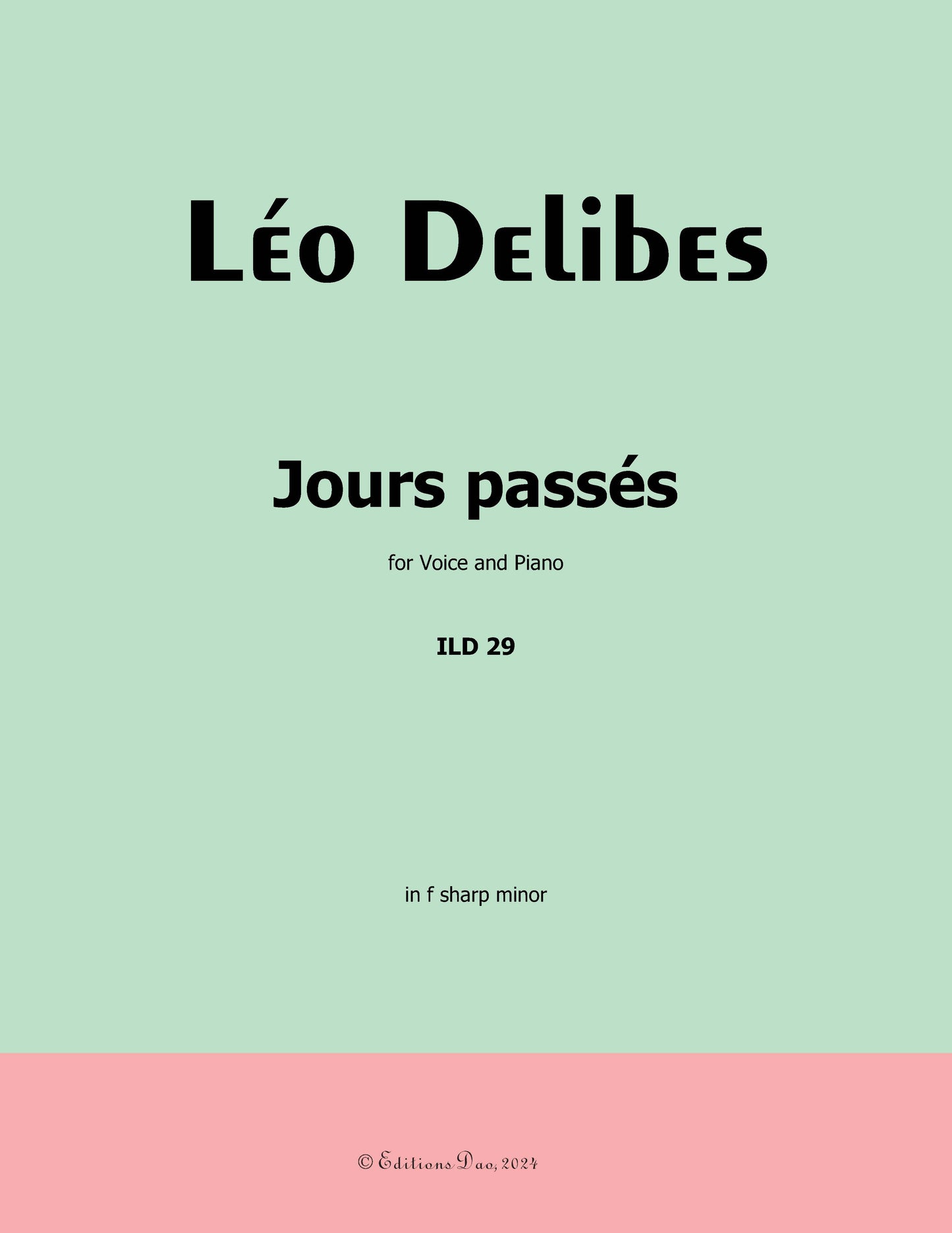 Jours passés, by Delibes