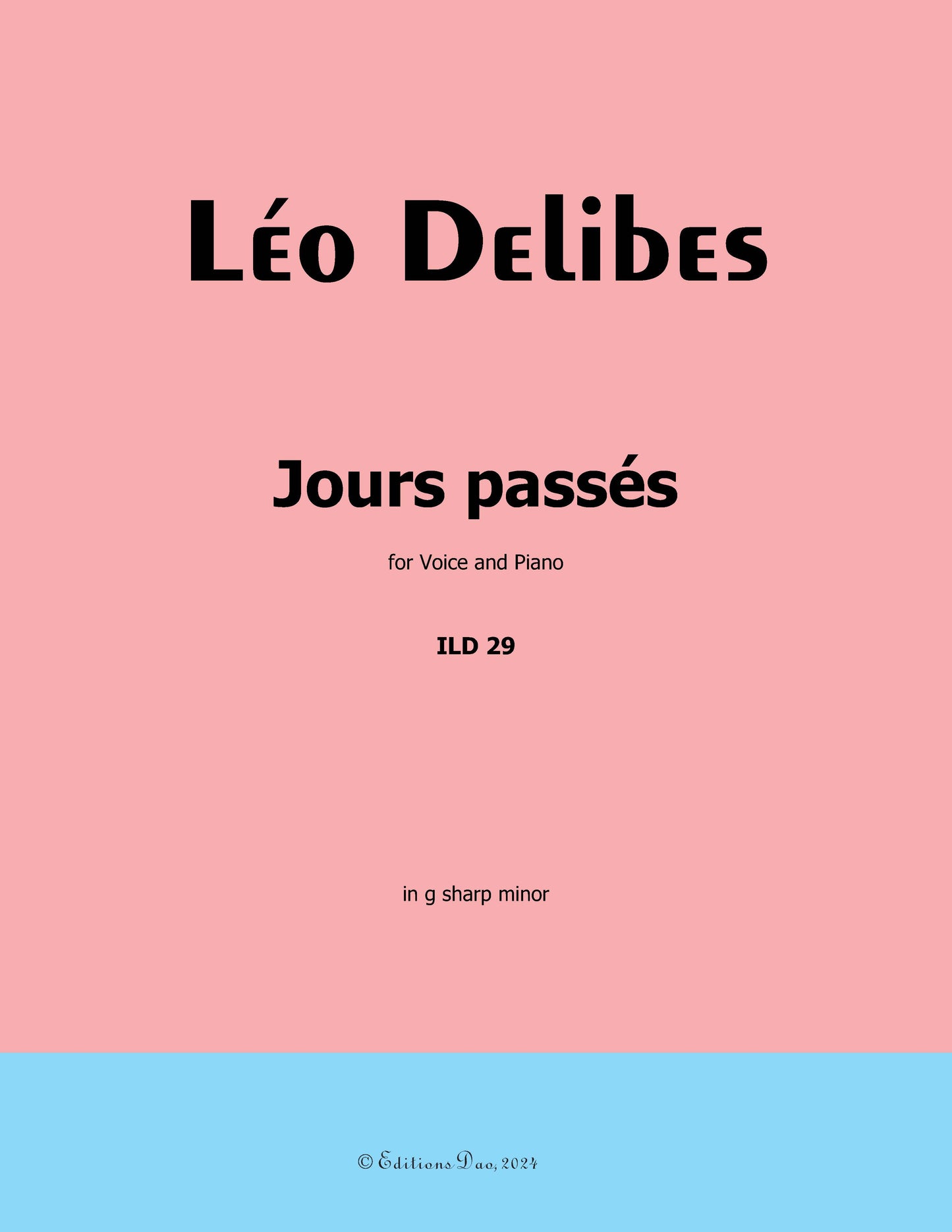 Jours passés, by Delibes