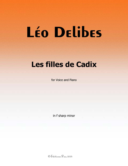 Les filles de Cadix, by Delibes