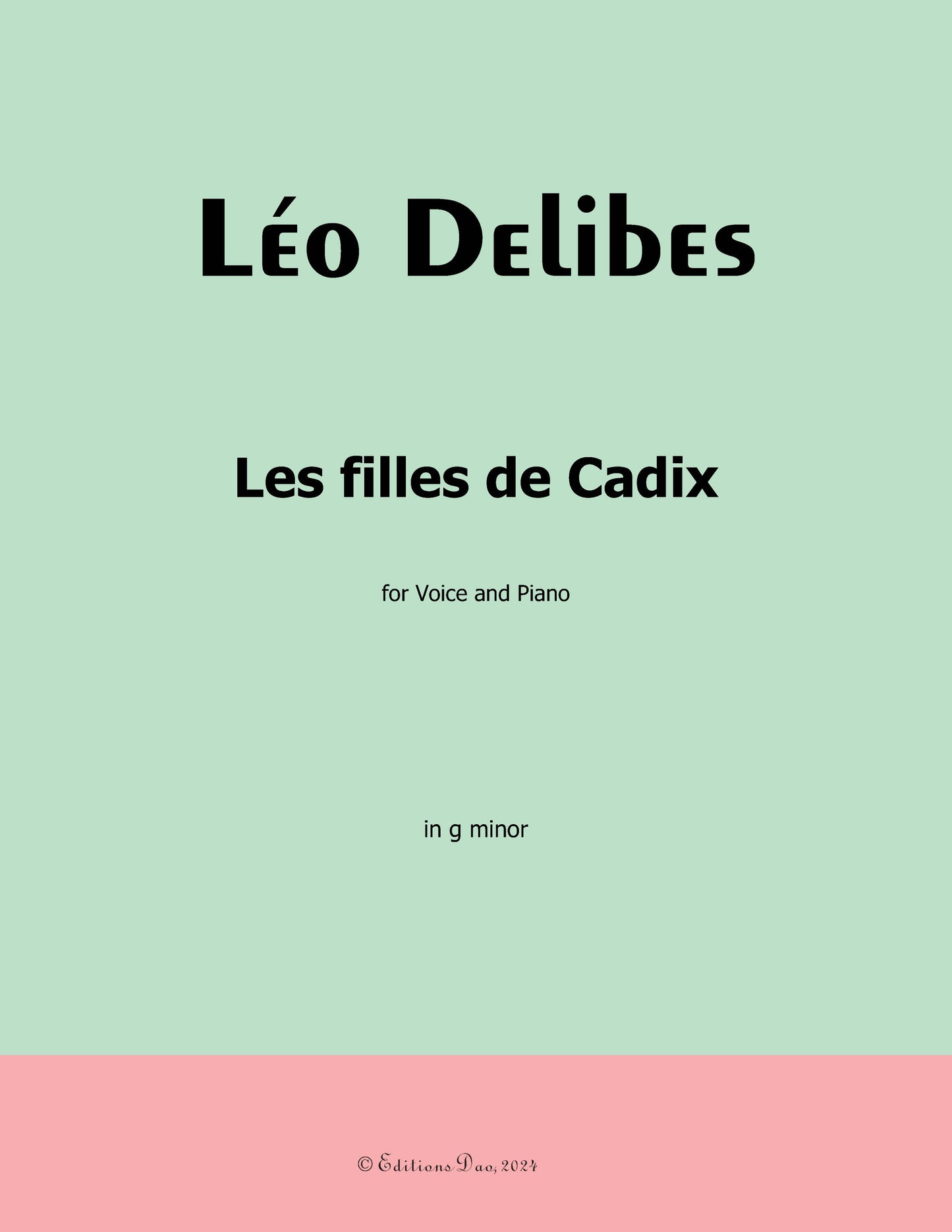 Les filles de Cadix, by Delibes