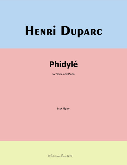 Phidyle, by Duparc