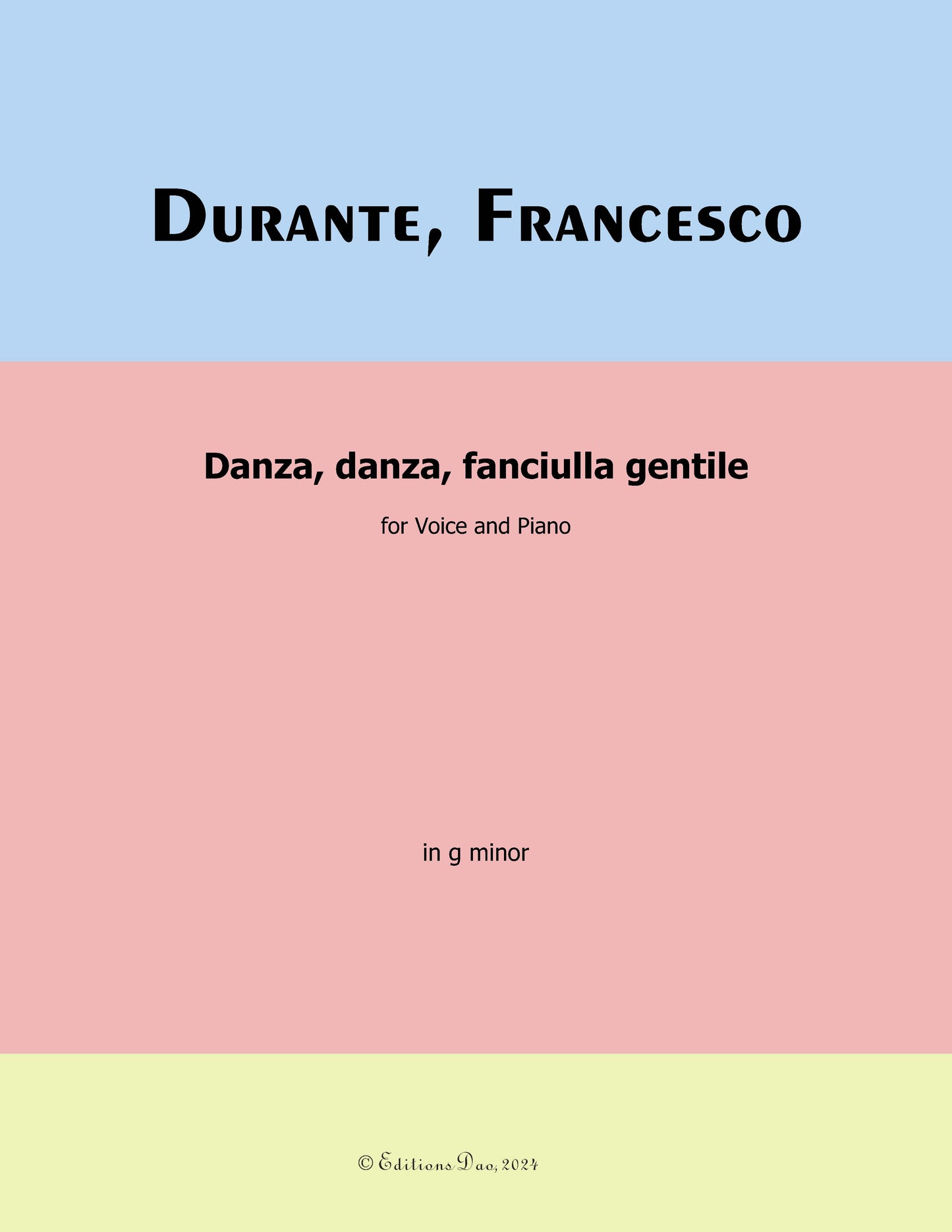 Danza,danza,fanciulla gentile, by F. Durante