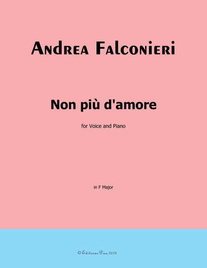 Non piu d'amore, by Falconieri