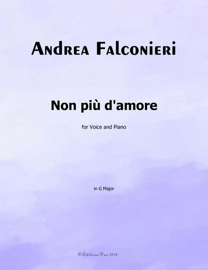 Non piu d'amore, by Falconieri