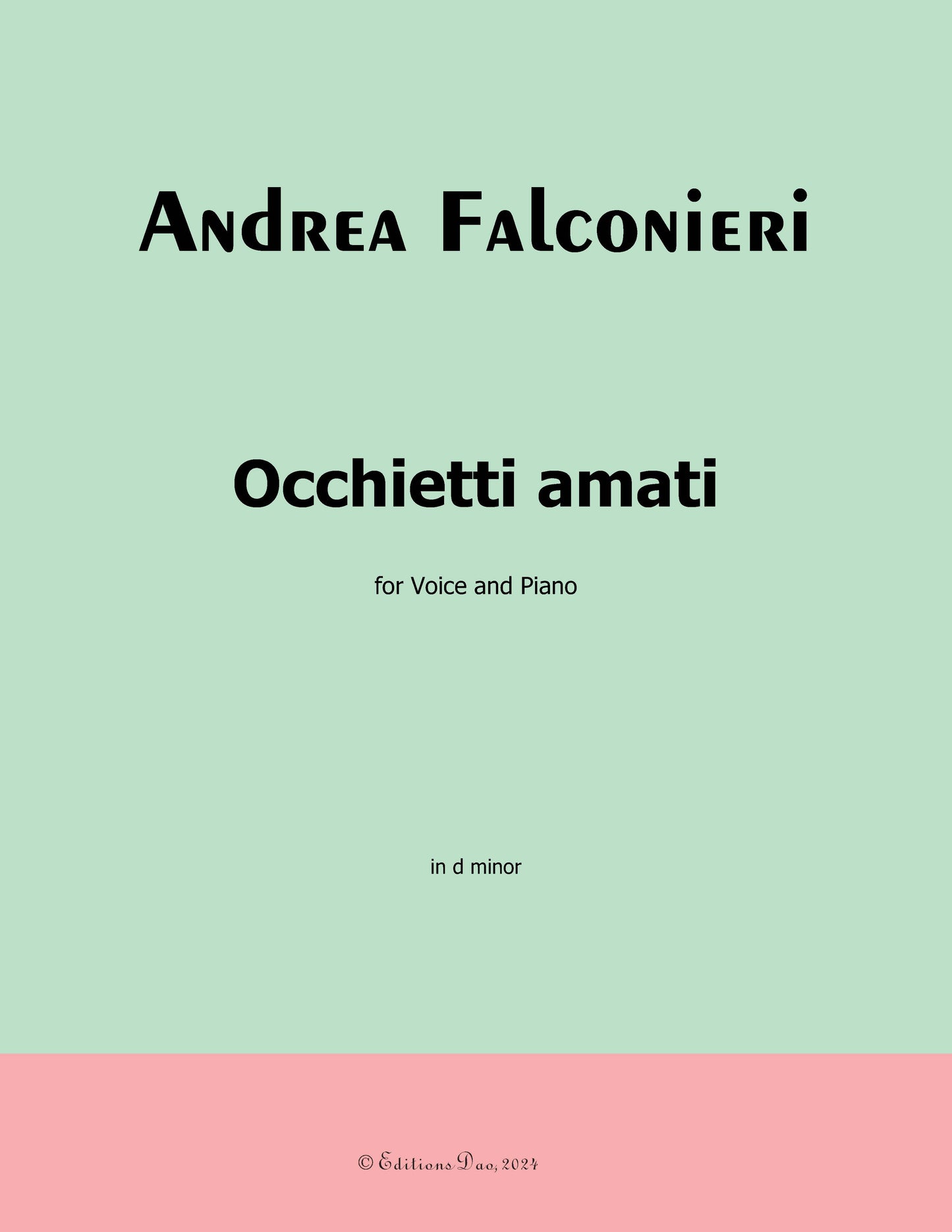 Occhietti amati, by Falconieri